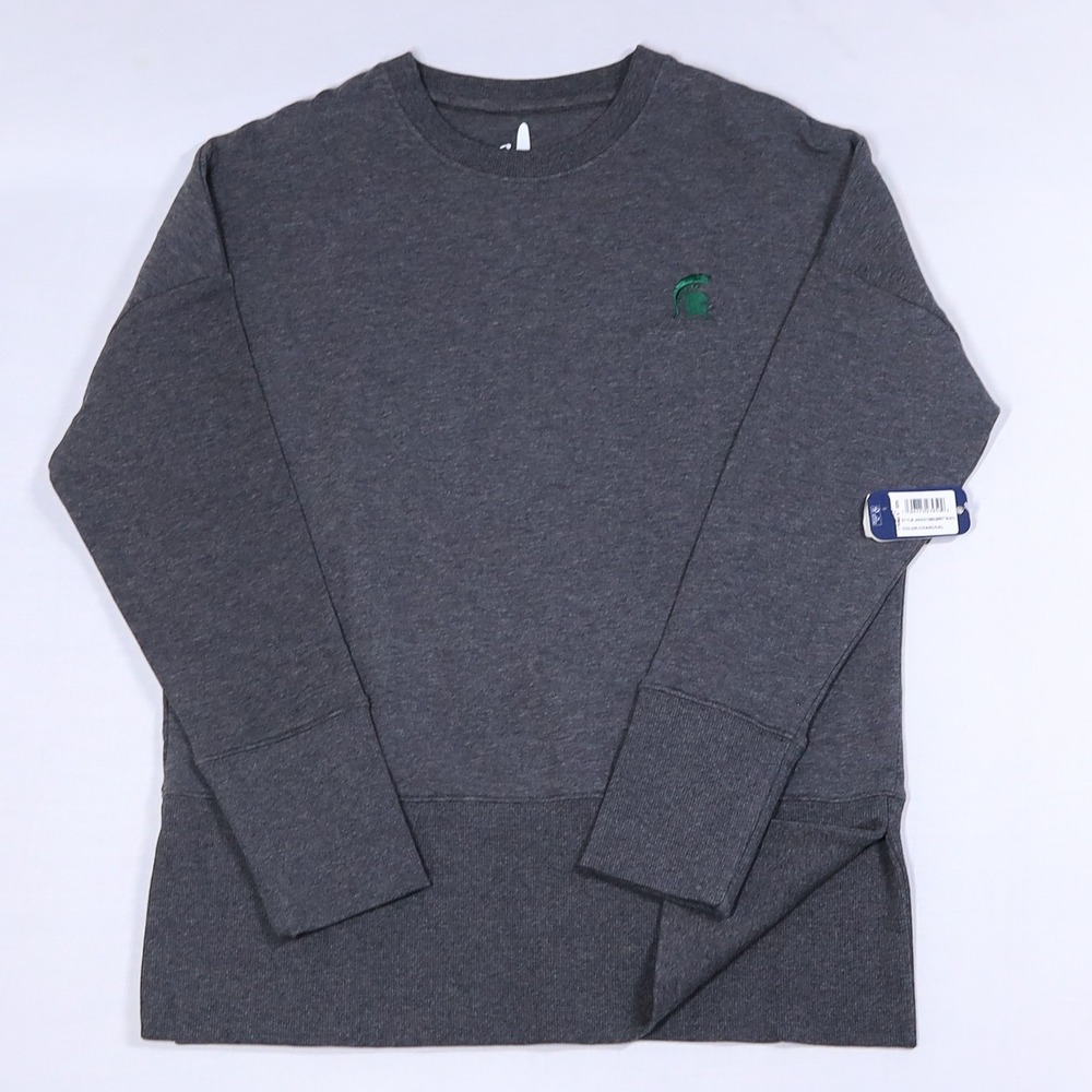 Johnnie-O Sweatshirt Women XS Charcoal Michigan State Spartans Brittany NWT $158